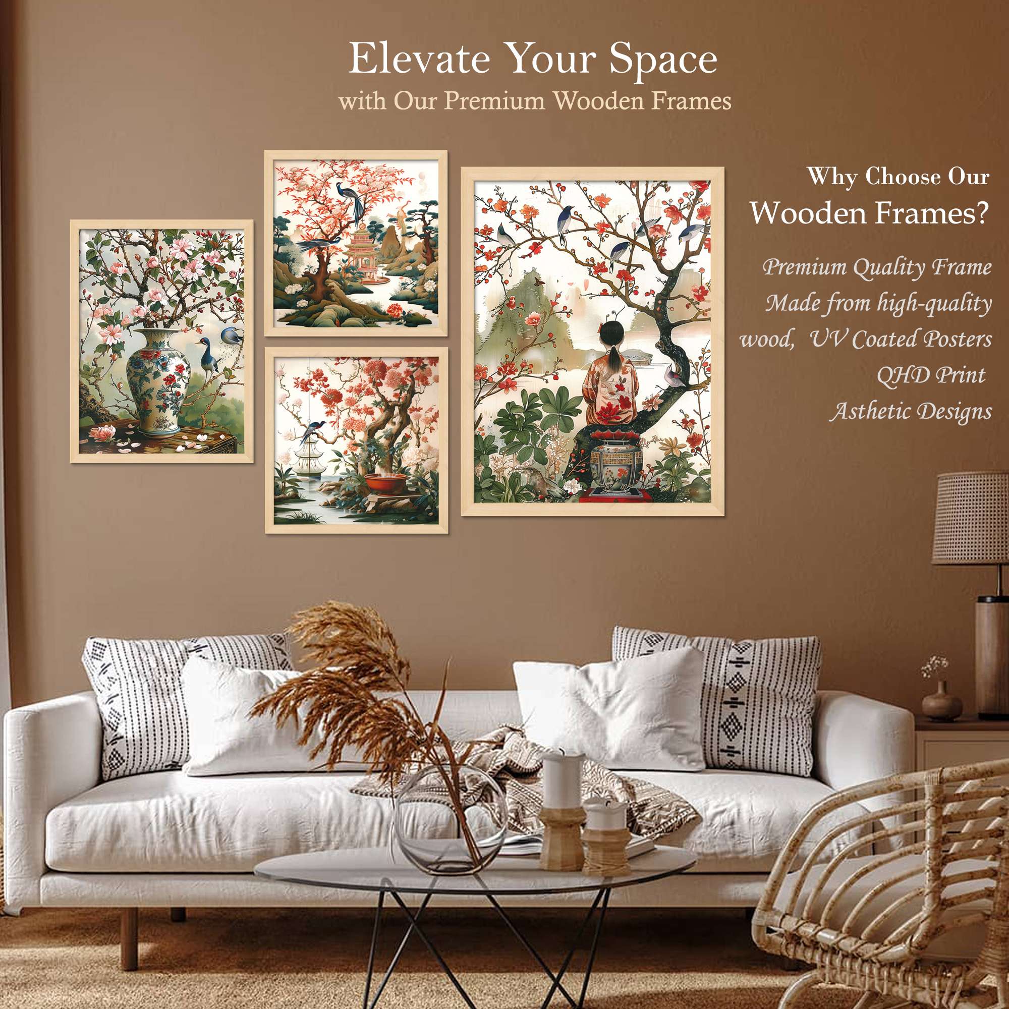 SET OF 4 DIGITAL WALL PAINTING - Image 2