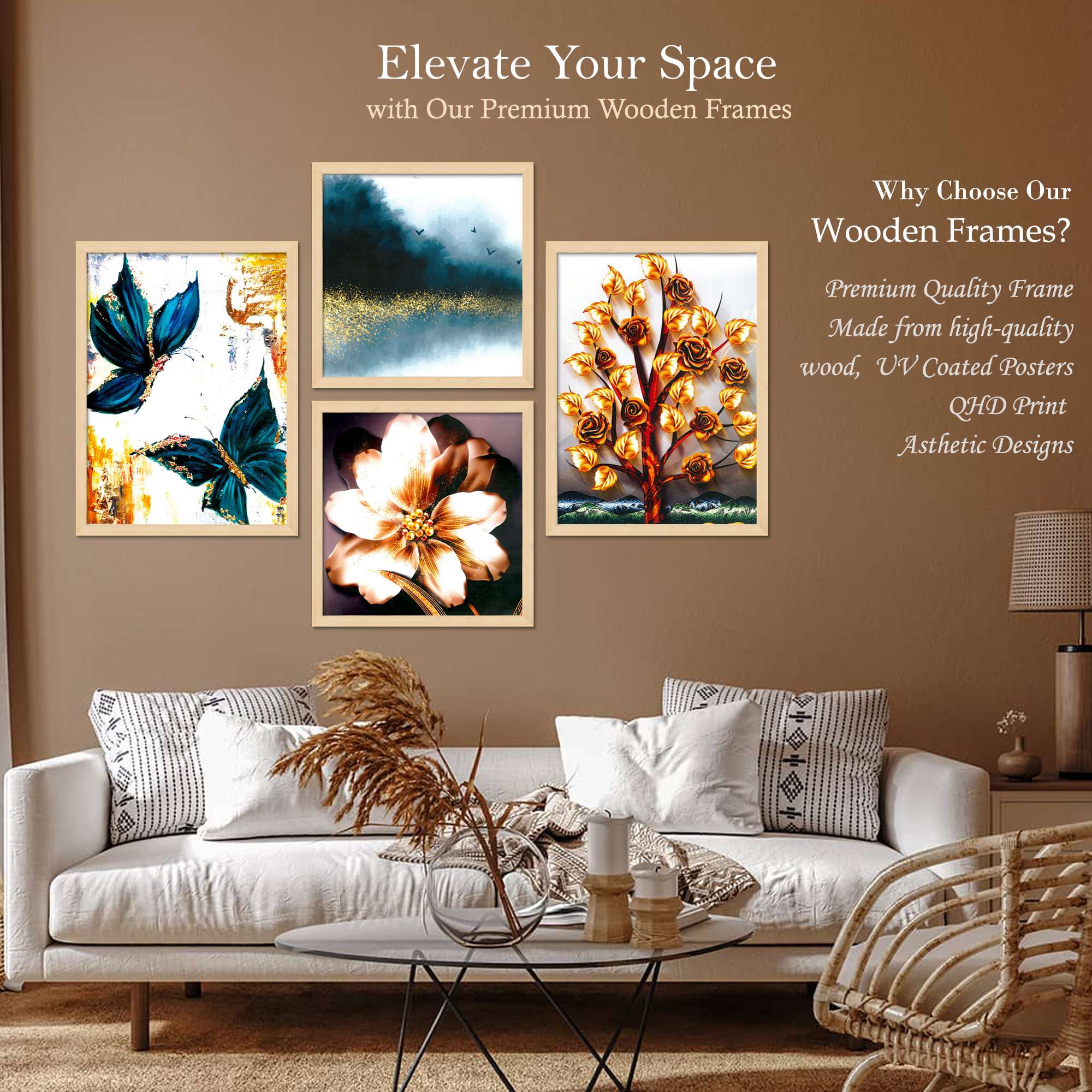 SET OF 4 DIGITAL WALL PAINTING - Image 2
